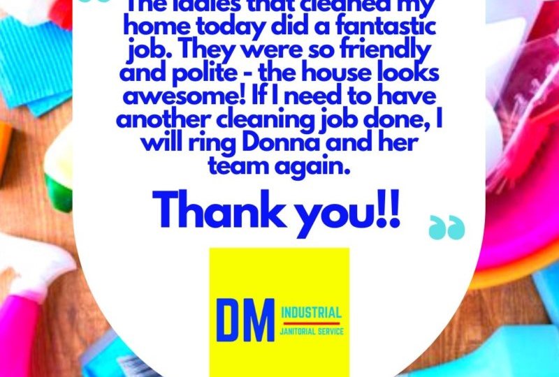 DM Industrial and Janitorial Services Customer Reviews